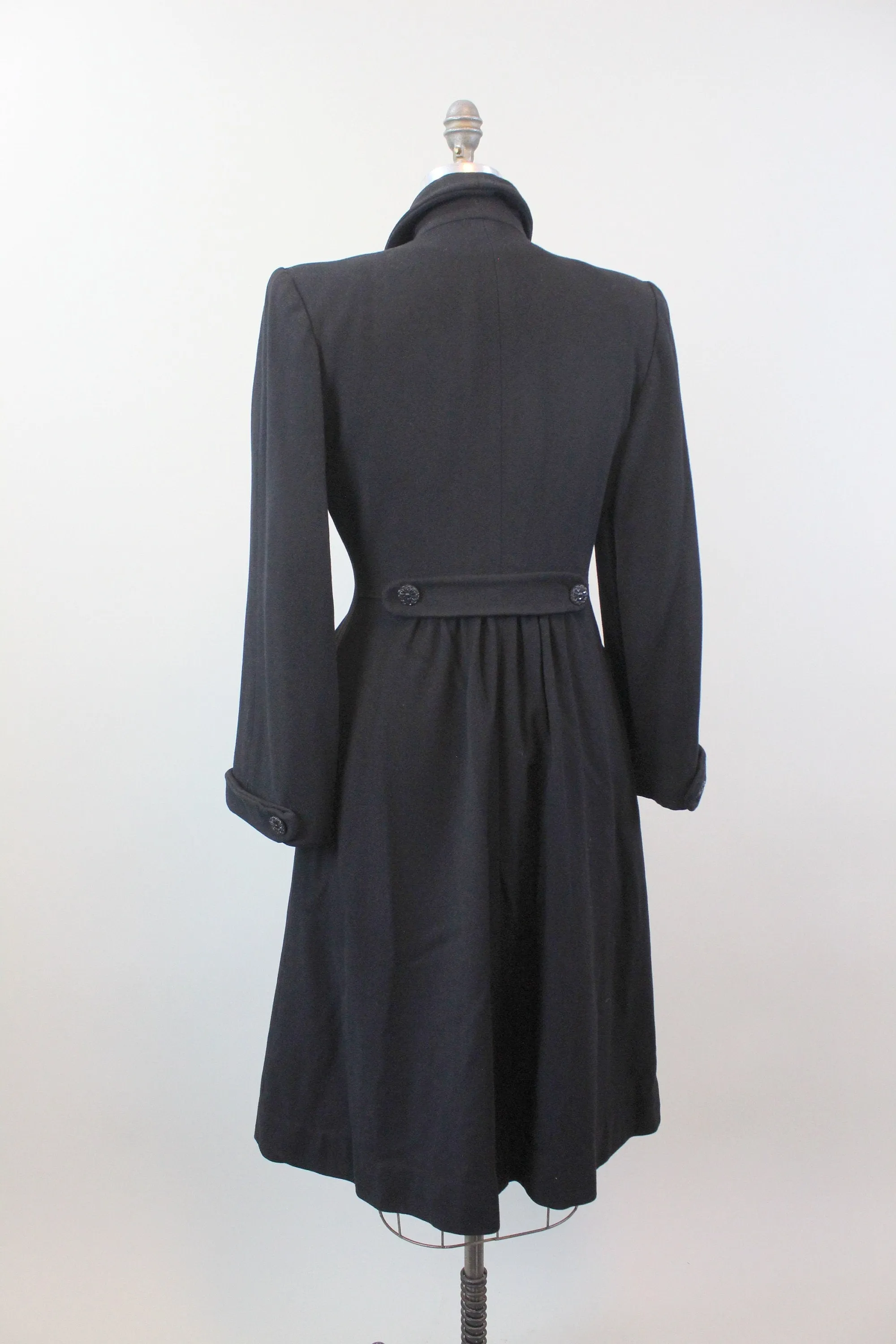 1940s PRINCESS wool double breasted coat small | new fall