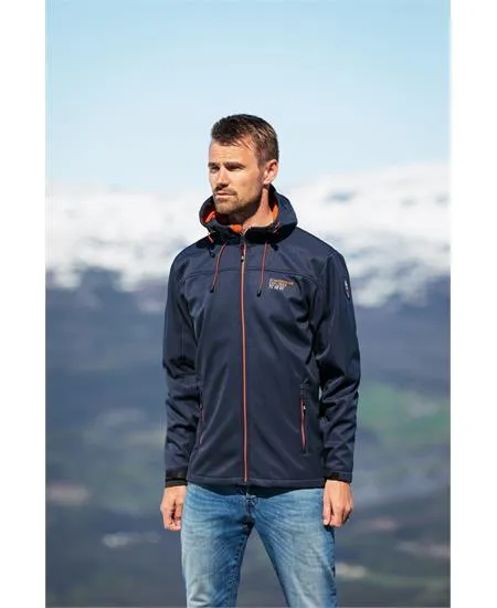 3 Layer Softshell Jacket - Navy Melange