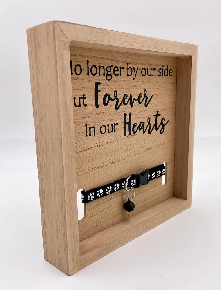 8'' Wood Pet Memorial Tabletop Sign with Collar by Evergreen