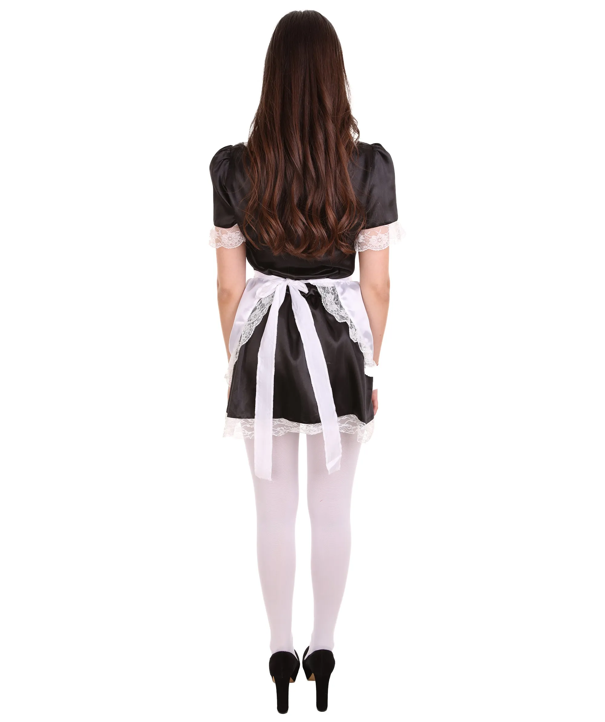 Adult Women's Traditional Maid Uniform Costume | Black Cosplay Costume