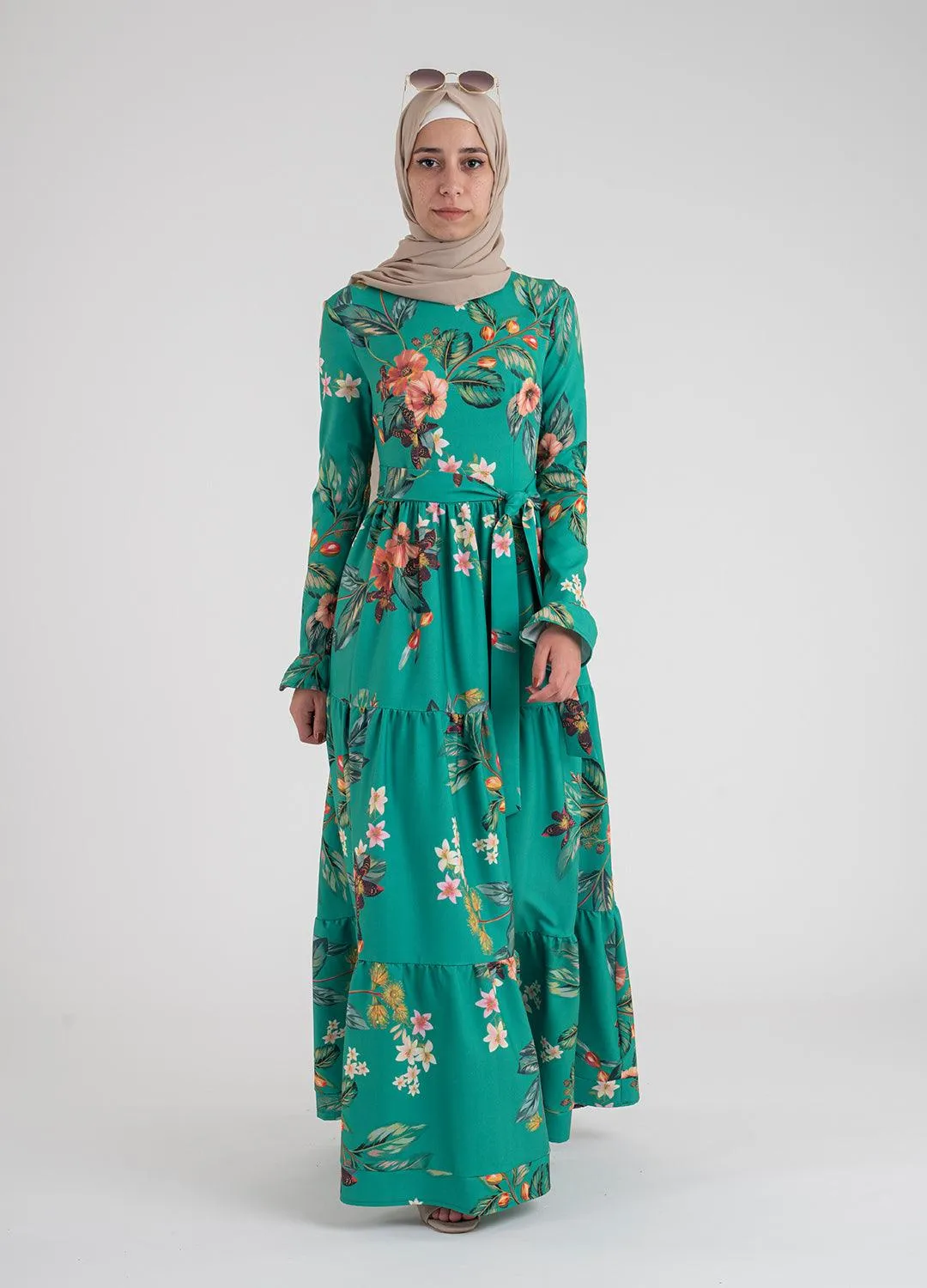 Alameda floral Dress-Hijab Fashion style