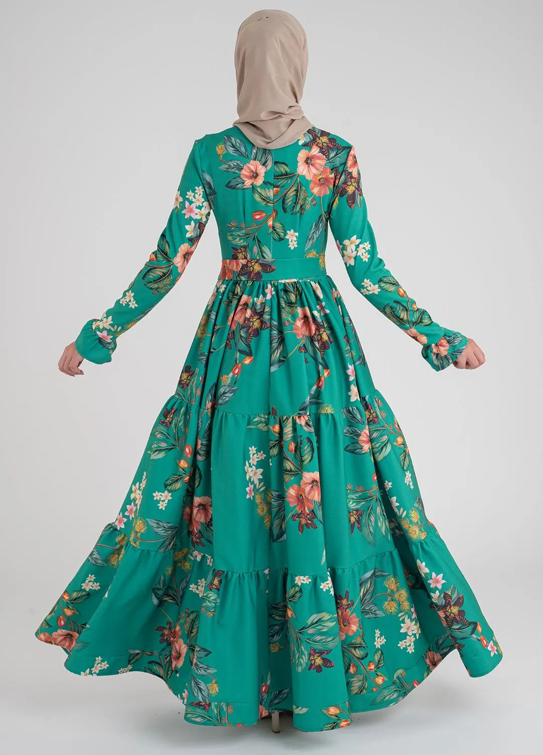 Alameda floral Dress-Hijab Fashion style