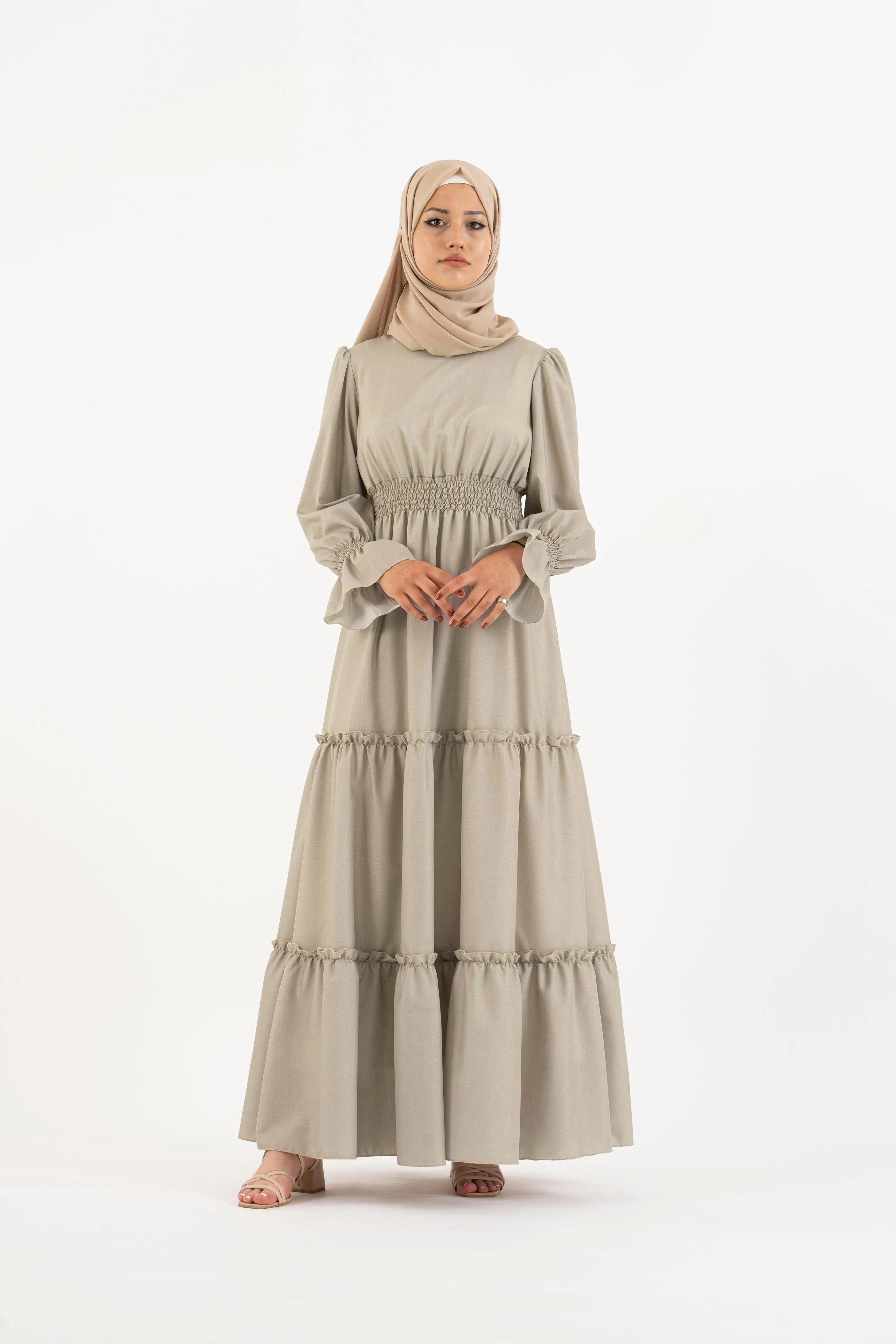 Almond long dress