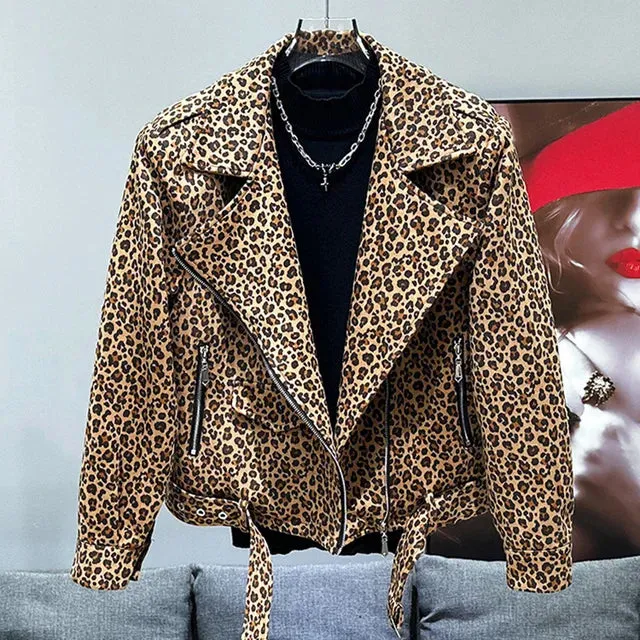 Animal Leopard Printed Loose Jacket