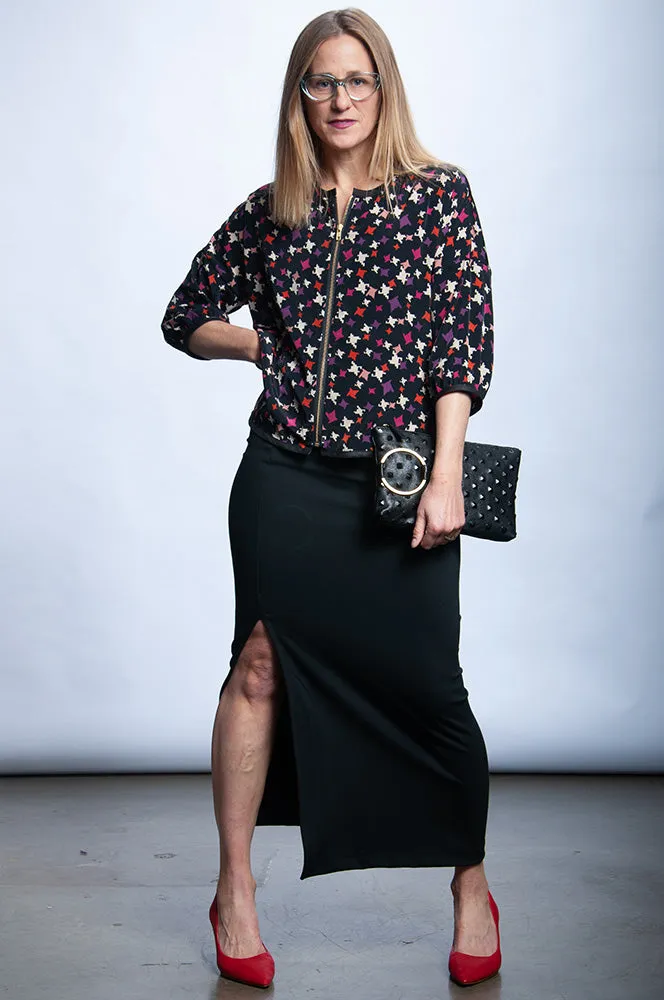 Any Occasion Skirt - Black Ponte