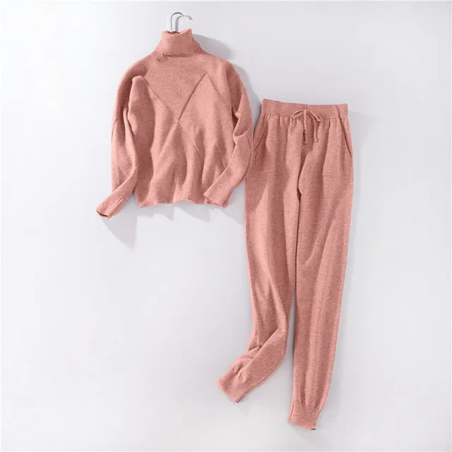 Autumn Winter Women Knitted Set 2019