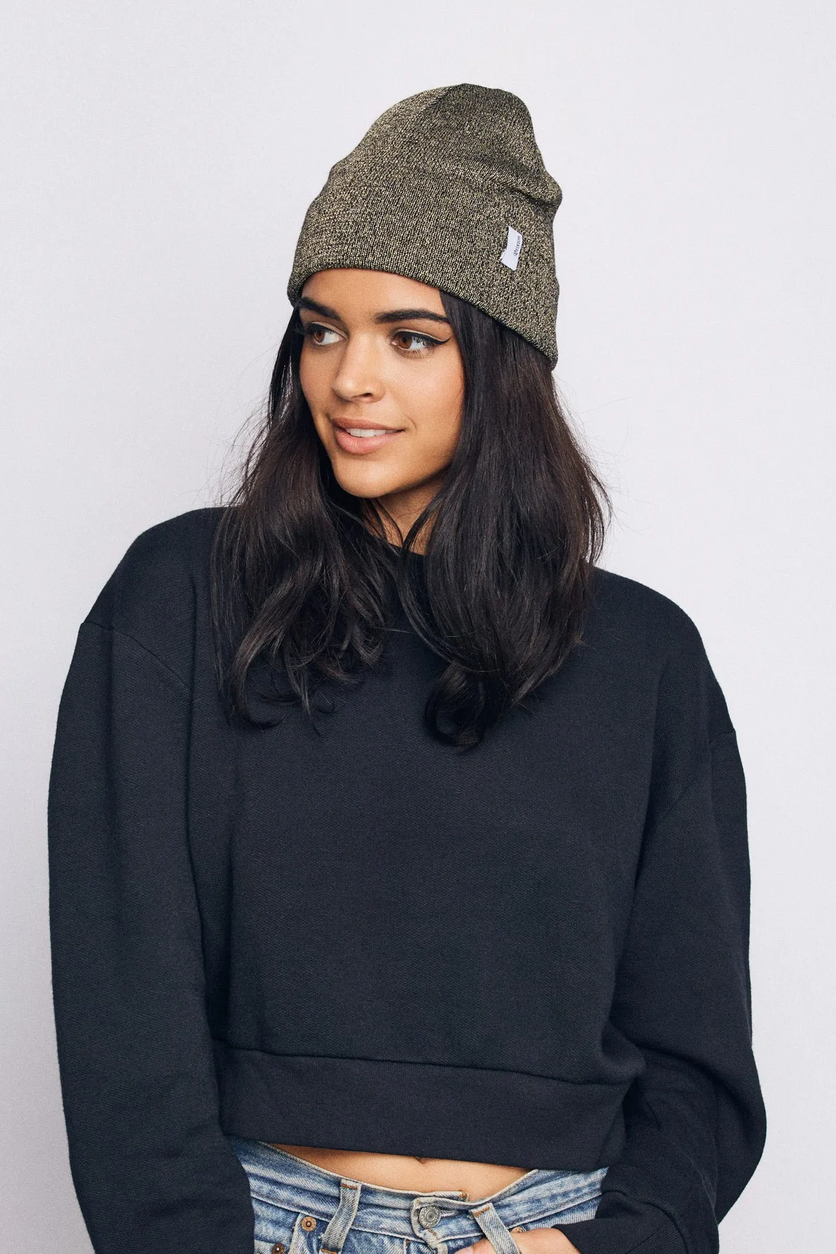 Birch Metallic Beanie - Gold