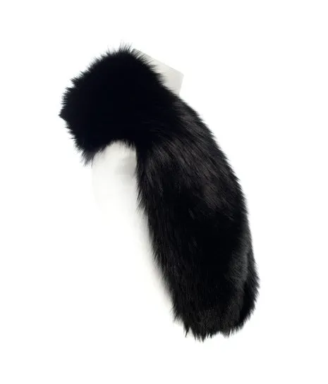 Black Fox Fur Collar