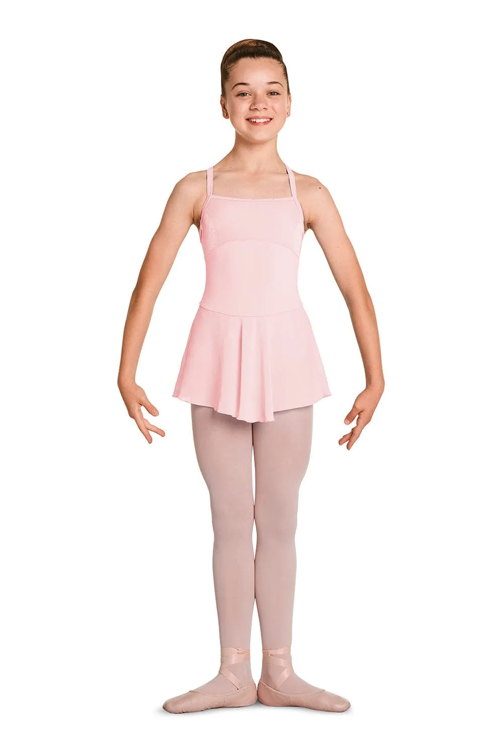 Bloch M1079C Mirella Velvet Skirted Camisole Leotard (Child)