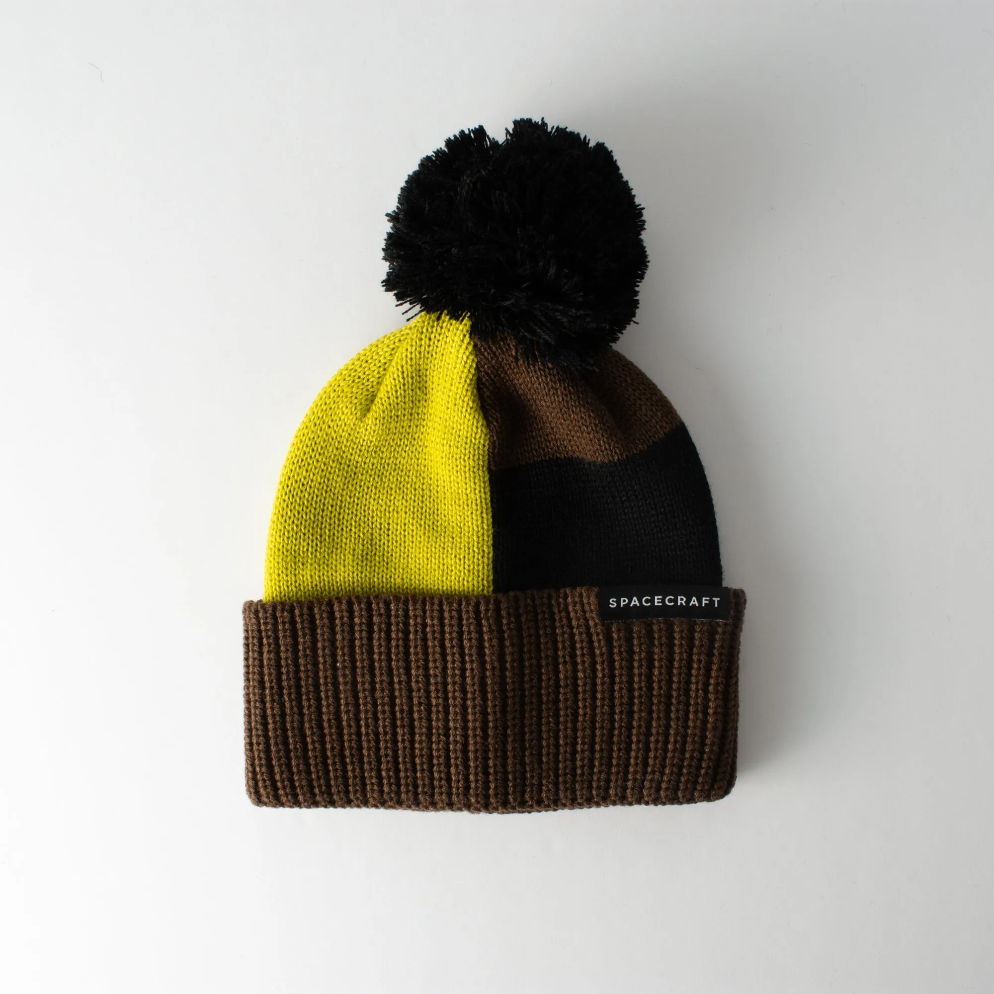 Block Pom Beanie