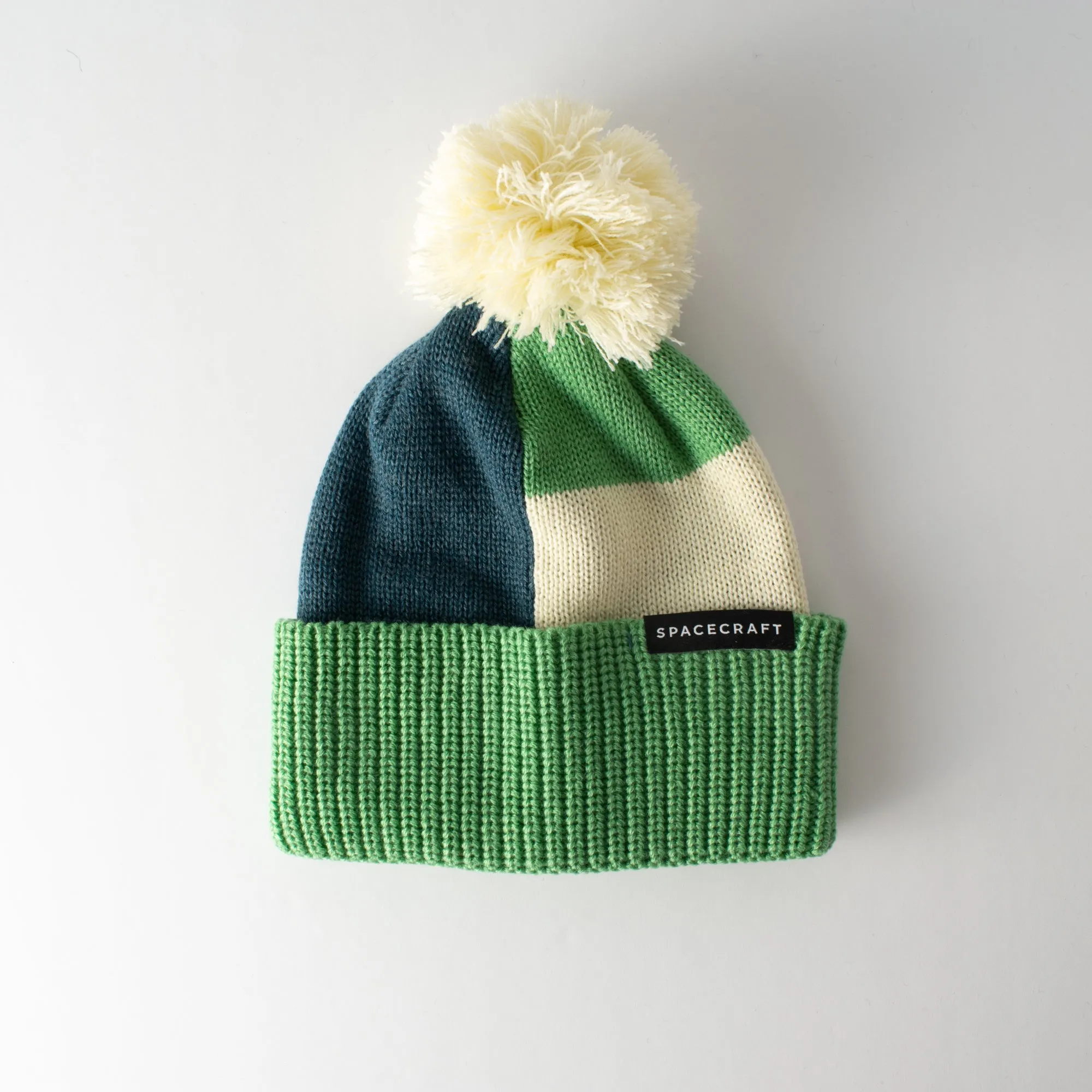 Block Pom Beanie