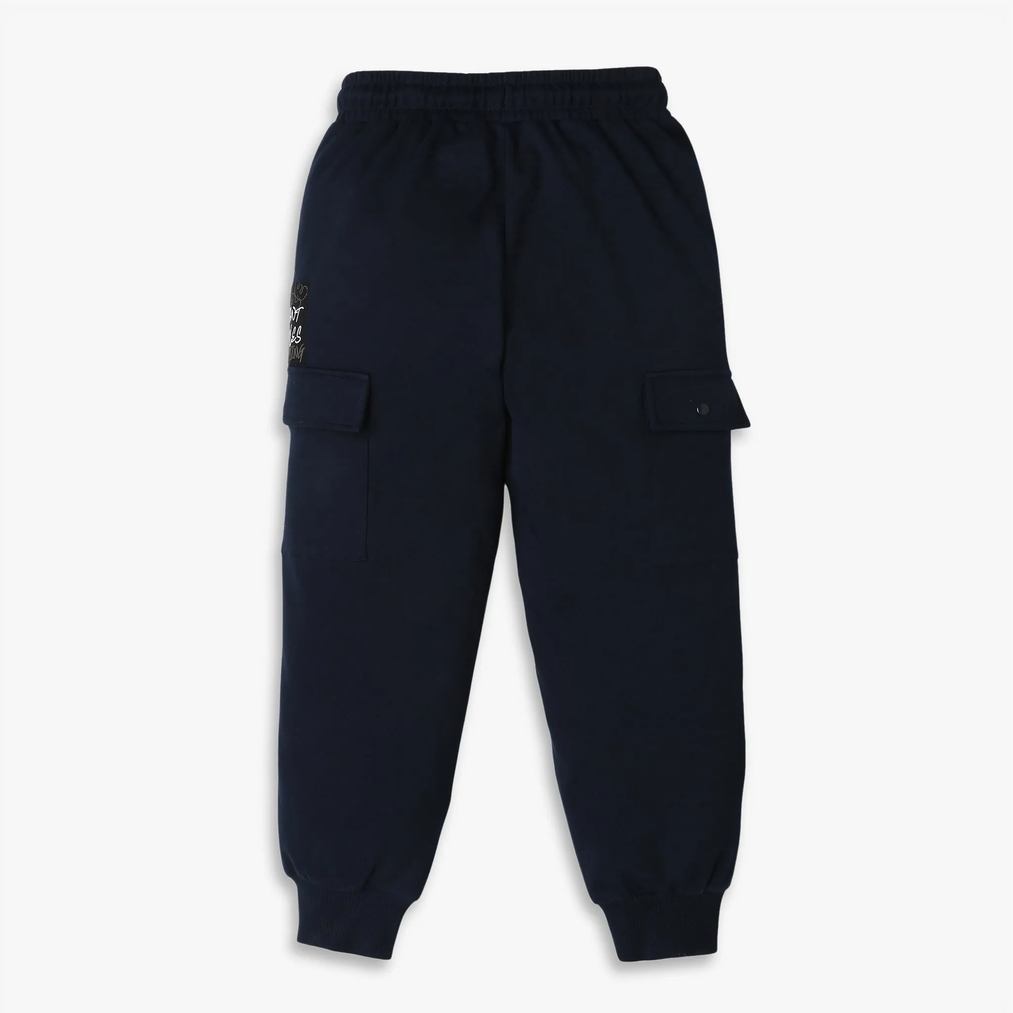 Boys Relaxed Fit Full Length Solid Joggers