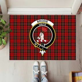 Brodie Tartan Door Mat with Family Crest