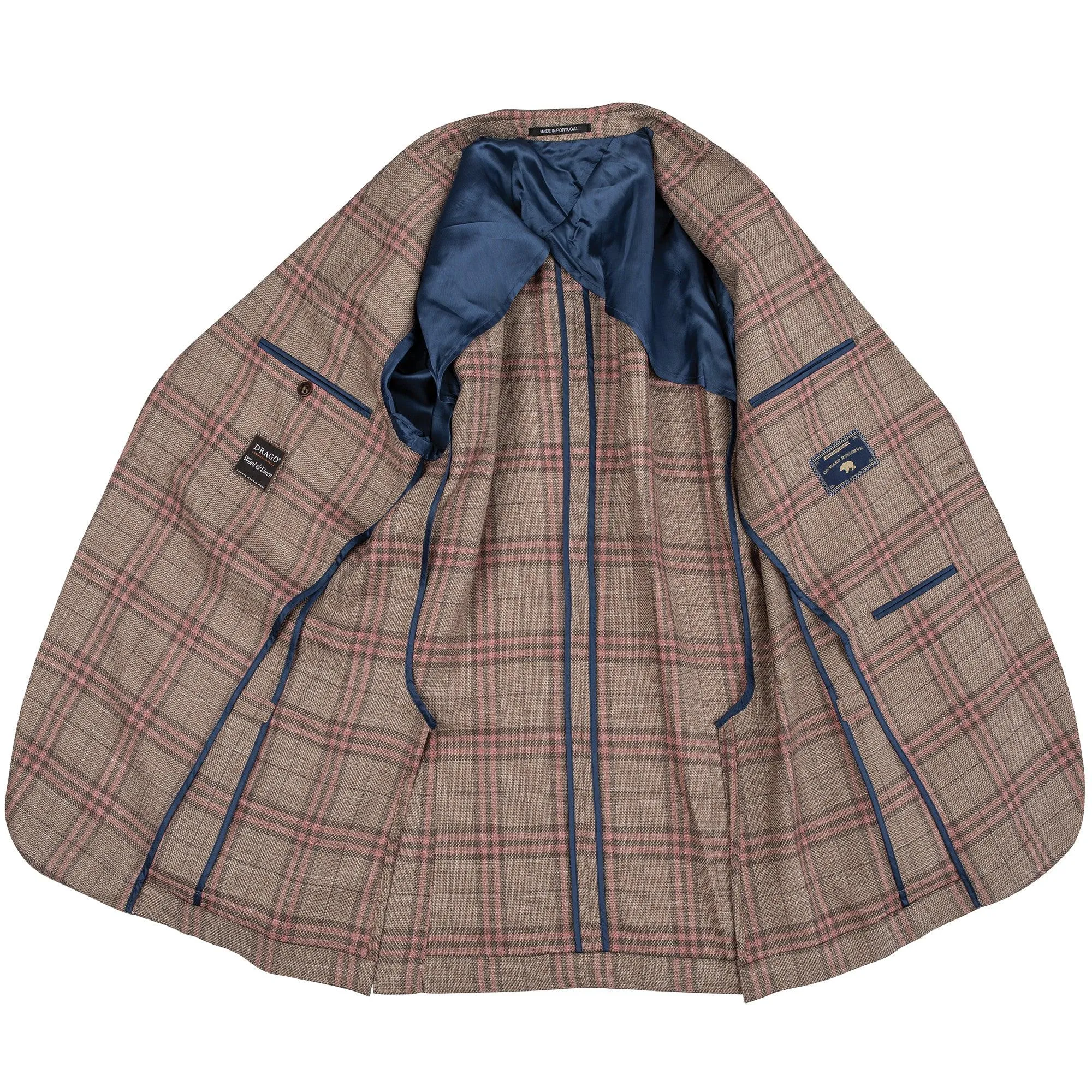 Brown/Red Plaid Sport Coat