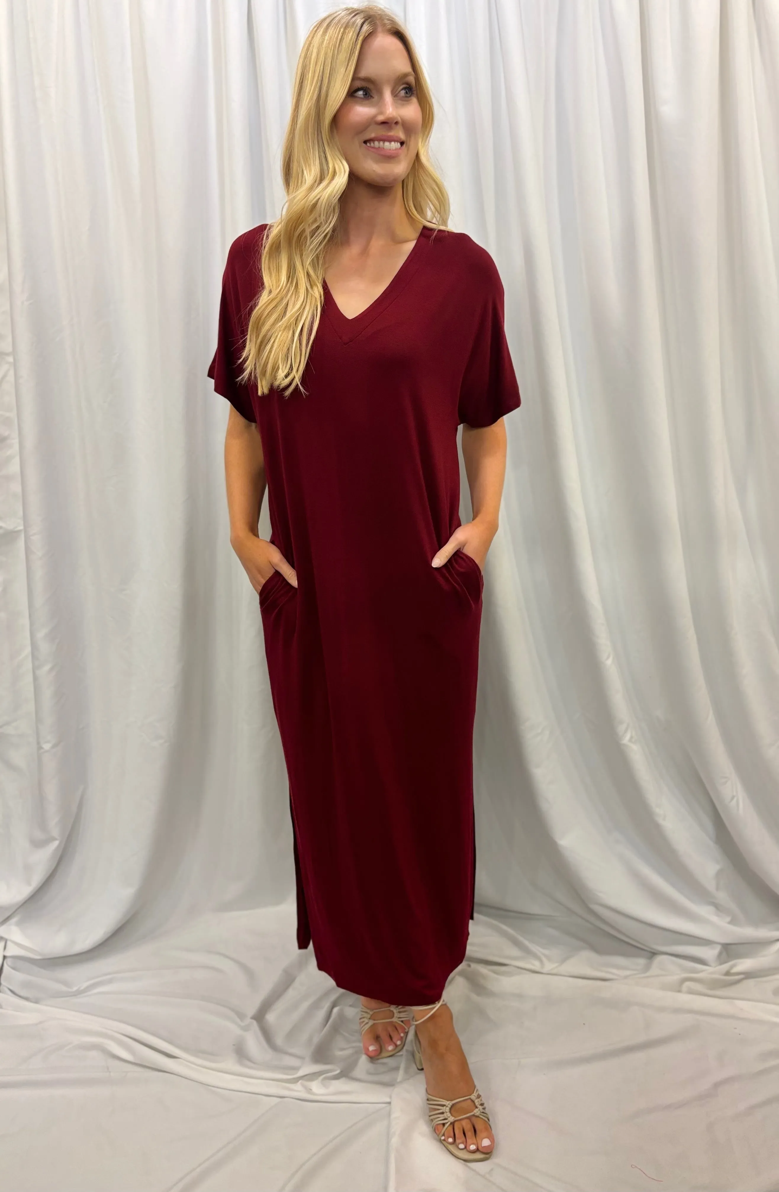 Burgundy Maxi Dress