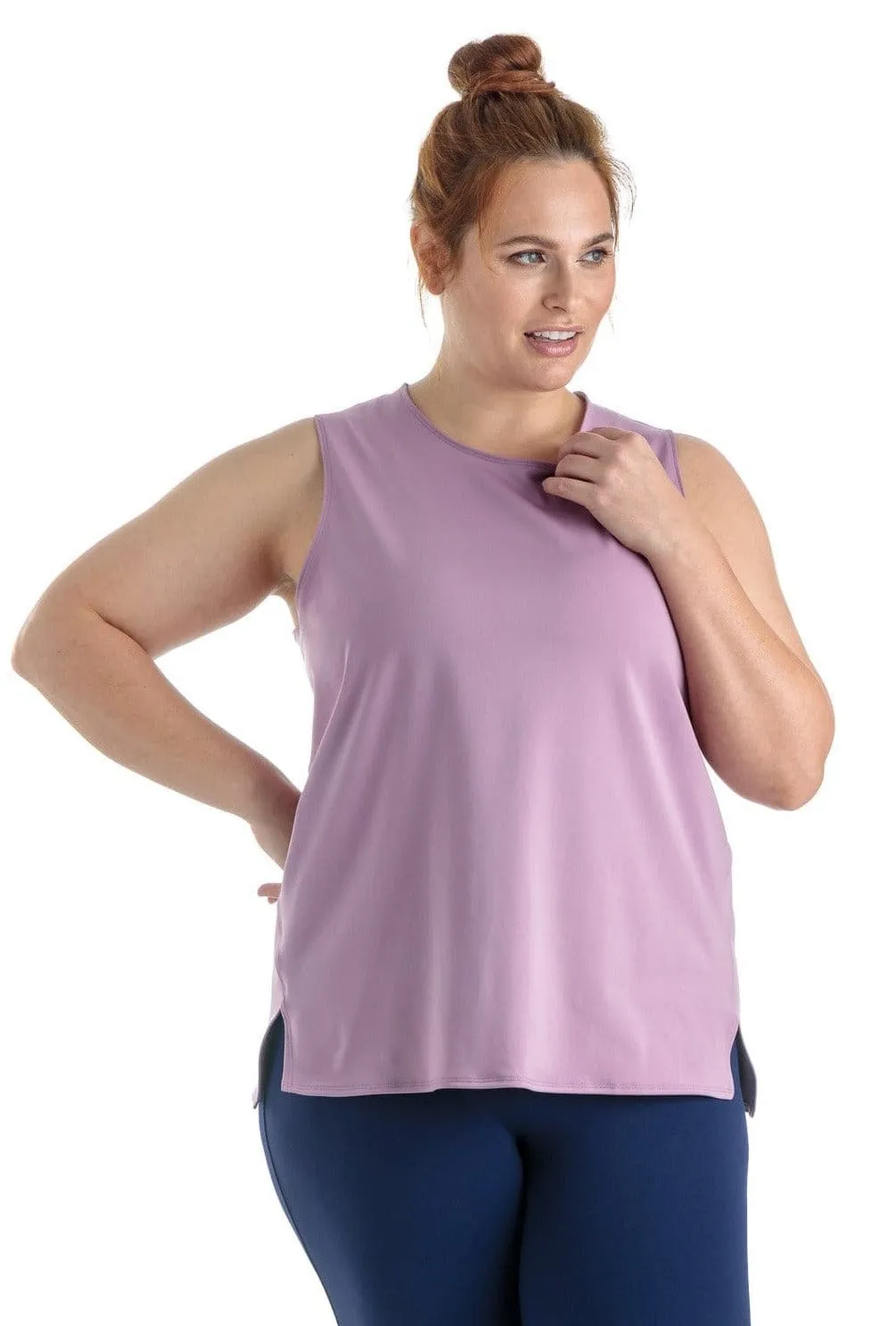 Camisole de Sport La Twin-Tip Taille Plus (Lavande) de MOOV Activewear