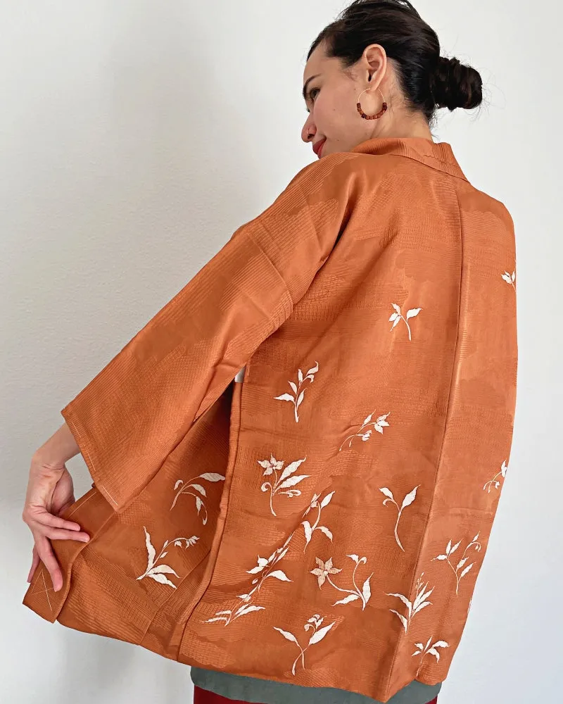 Caramel Brown Haori Kimono Jacket