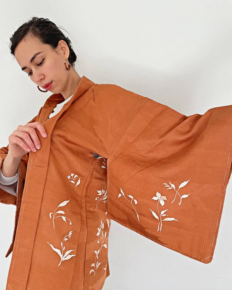 Caramel Brown Haori Kimono Jacket