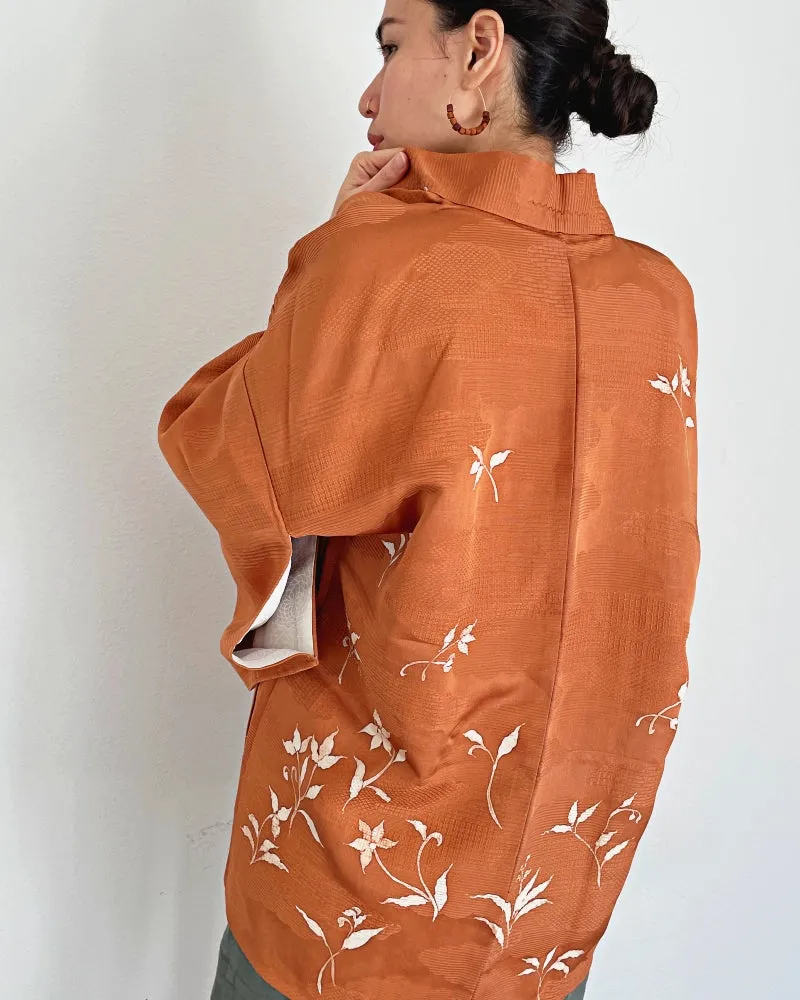 Caramel Brown Haori Kimono Jacket