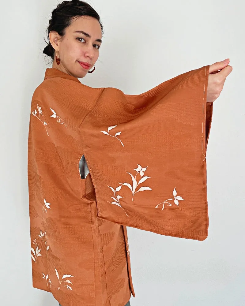 Caramel Brown Haori Kimono Jacket