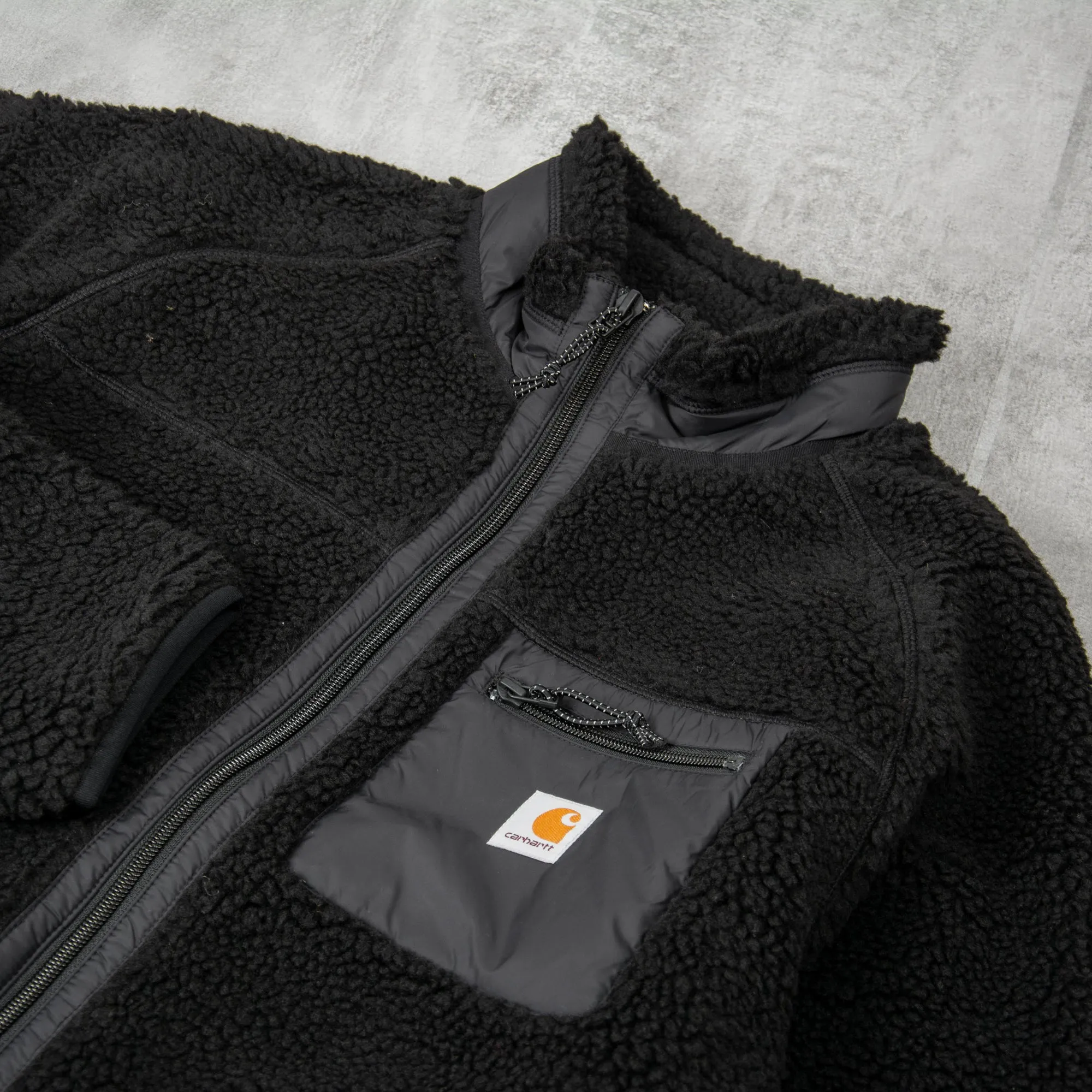 Carhartt WIP Prentis Fleece Liner Jacket - Black / Black