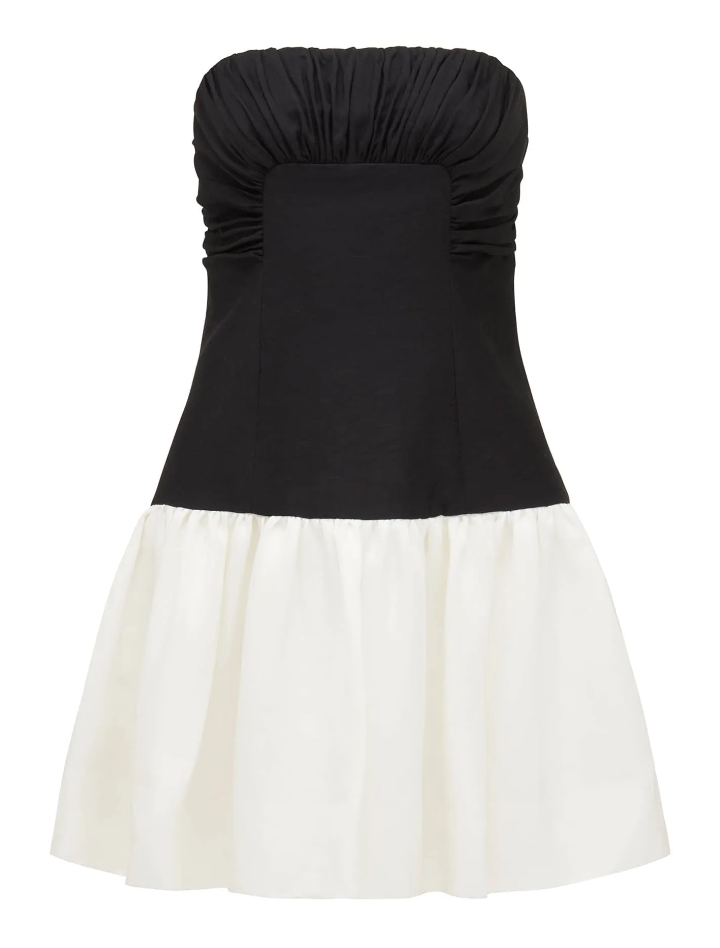 Carla Strapless Contrast Mini Dress