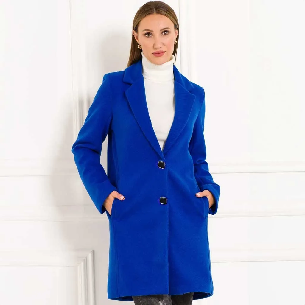 Classic Fashion Women's Winter Outwear Wool Long Coat