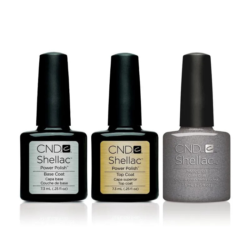 CND - Shellac Combo - Base, Top & Mercurial