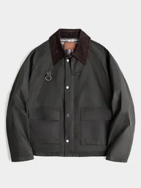 Corduroy Collar Cotton Spey Jacket