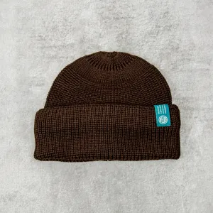 Deus ex Machina Deck Pill Beanie - Choc Brown