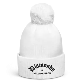 DIAMONDS & MILLIONAIRES POM POM BEANIE