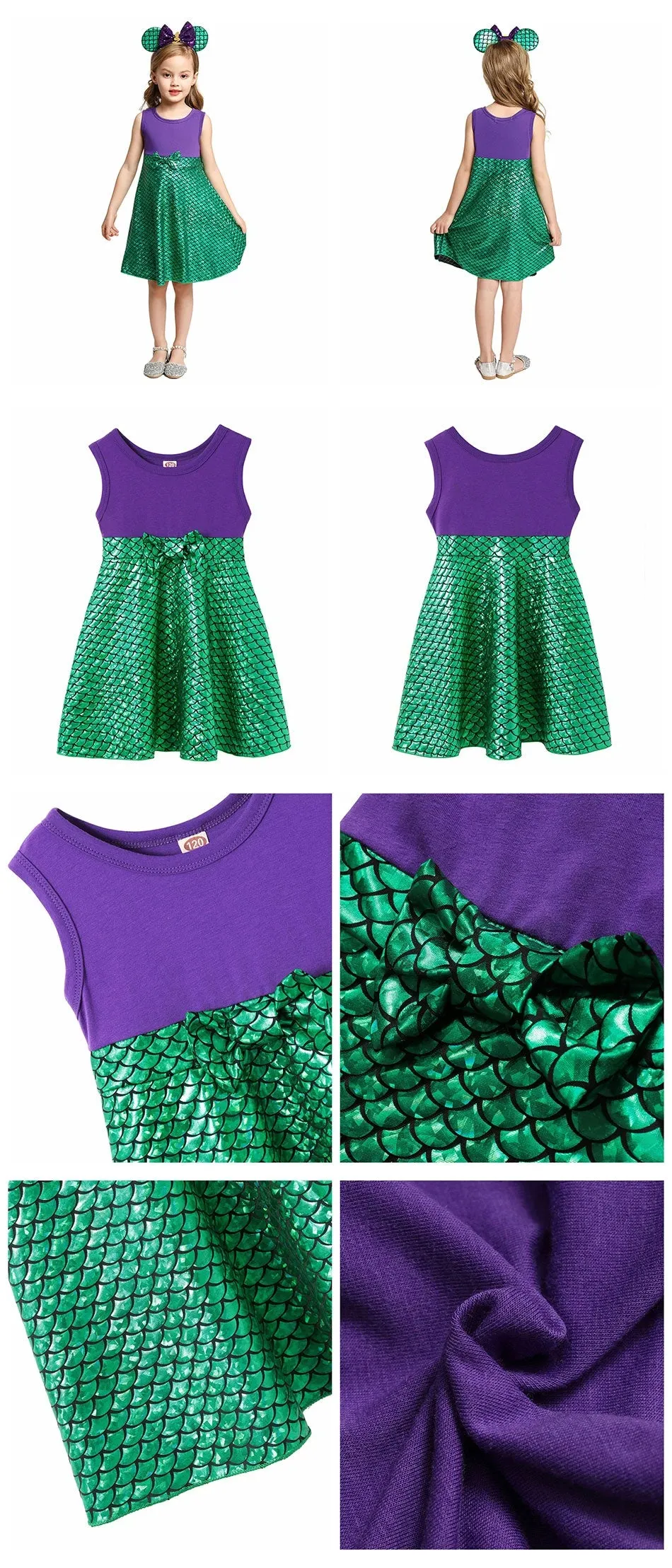 Disney Little Mermaid Ariel Girl's Character Dress