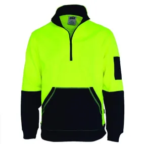 Dnc Workwear Hi-vis ½ Zip Super Fleecy - 3724