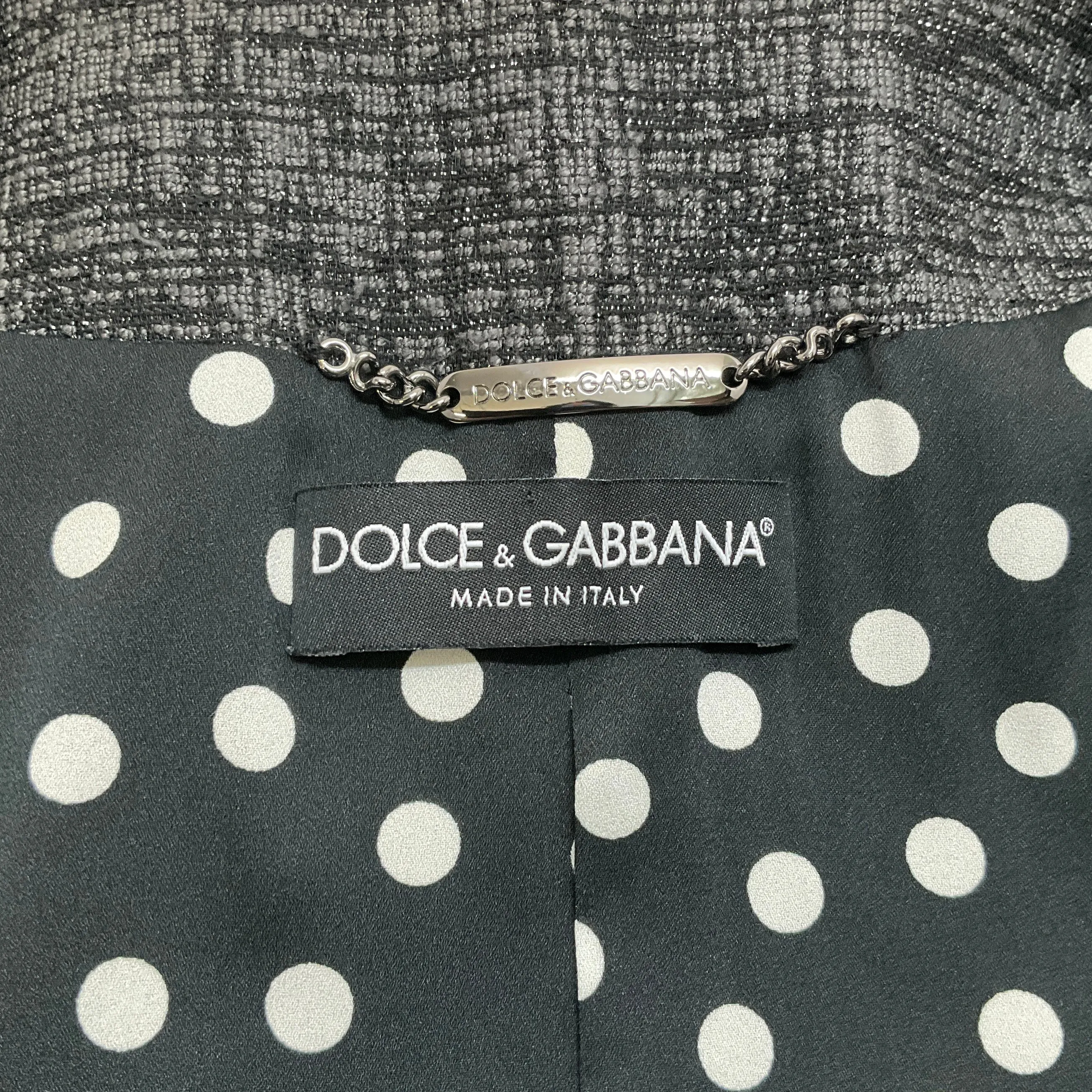 Dolce & Gabbana Brocade Patchwork Coat