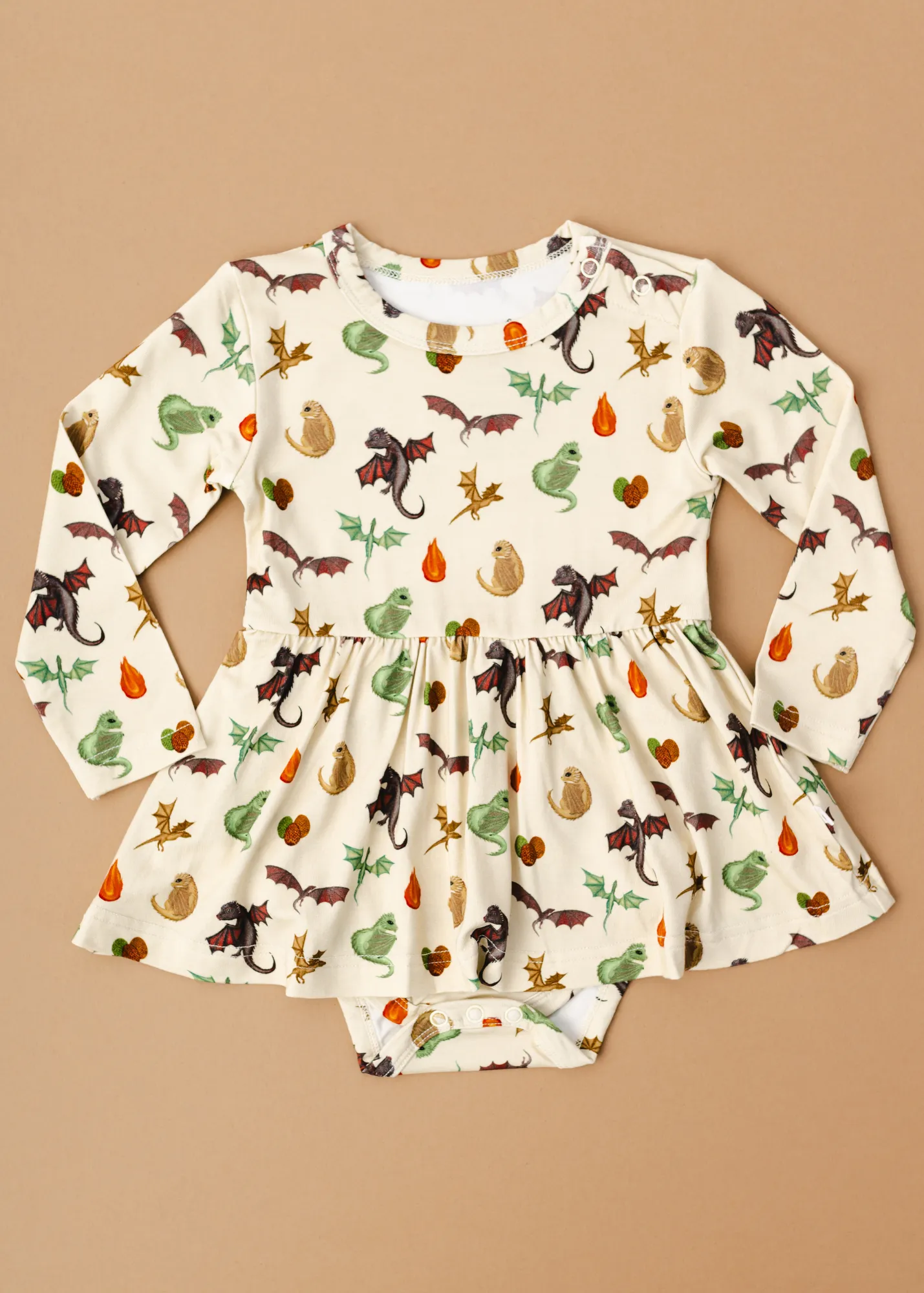 Dragons Long Sleeve Baby Dress