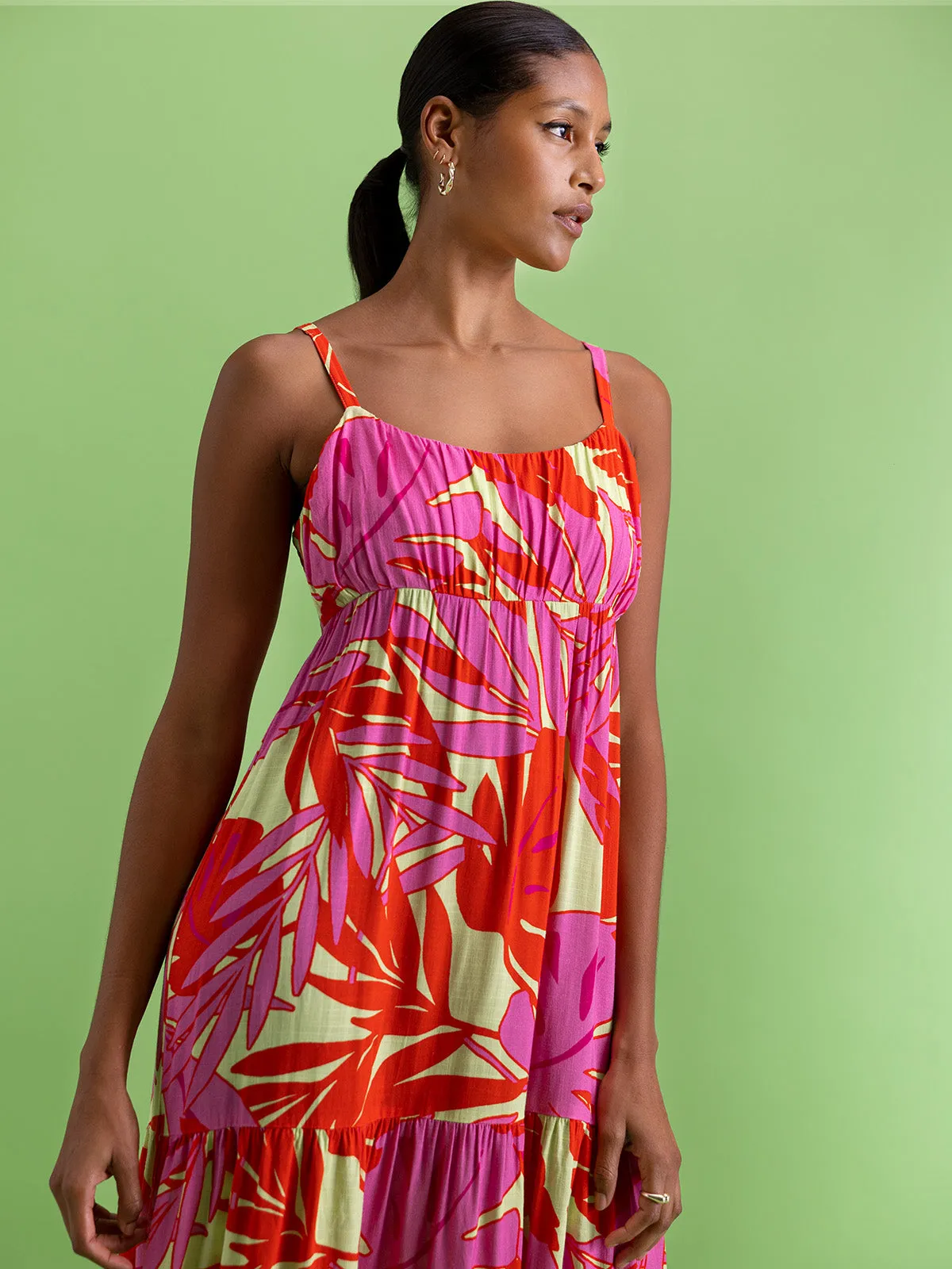 Dropped Seam Maxi -Paradise Pop