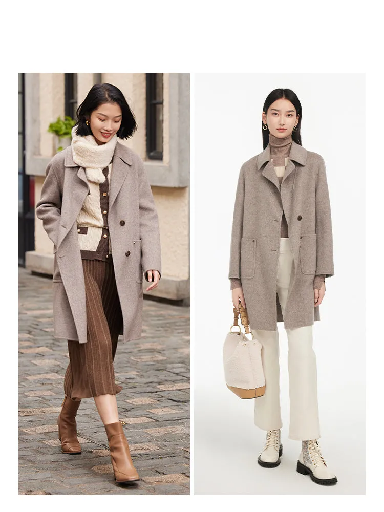 EP YAYING No-dye Wool Coat