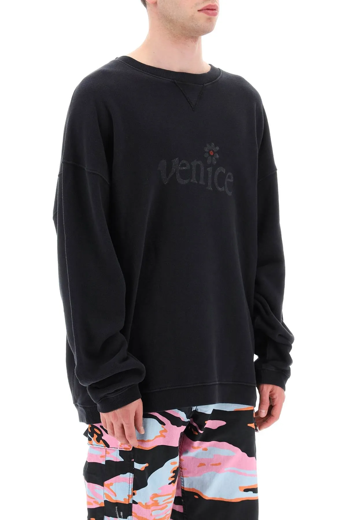 Erl venice print maxi sweatshirt