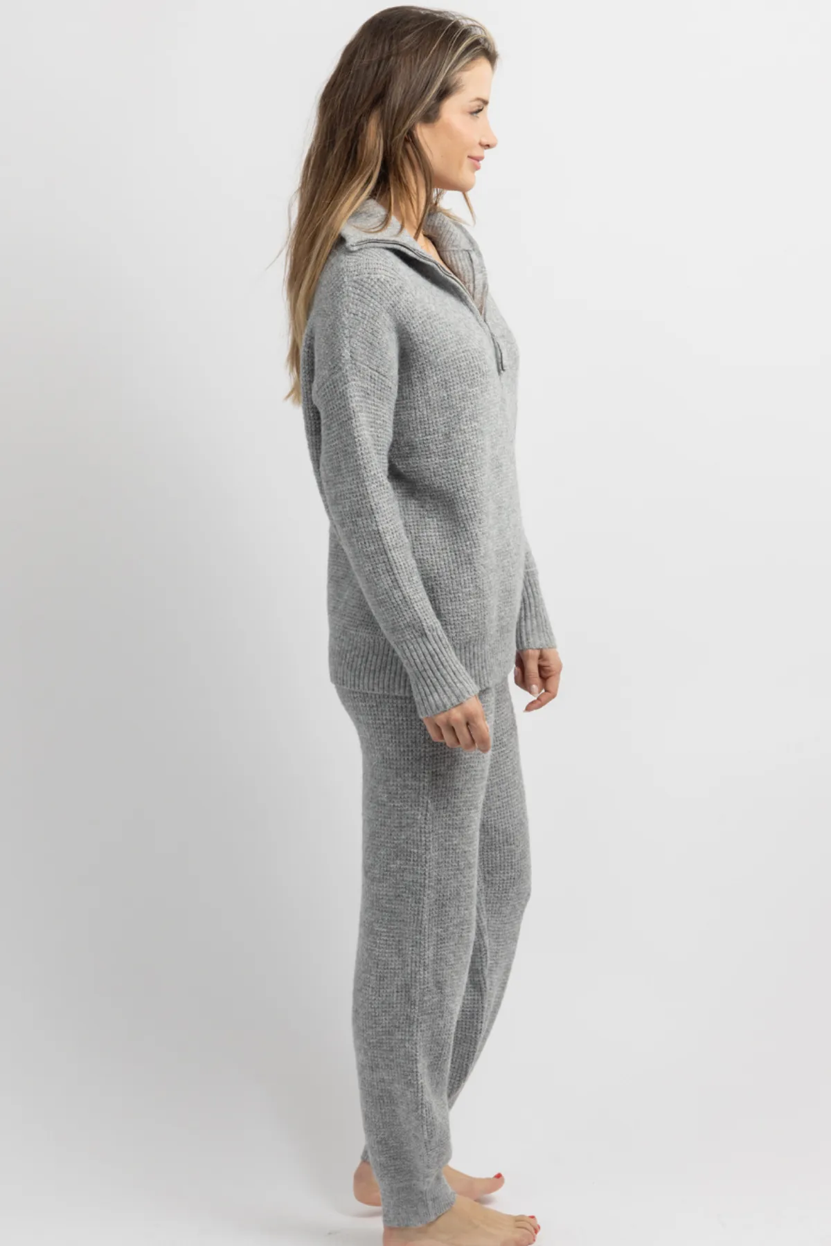 EVENTIDE HEATHER GREY WAFFLED SET