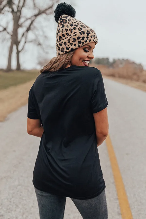 Feelin' Good Boyfriend Tee In Black