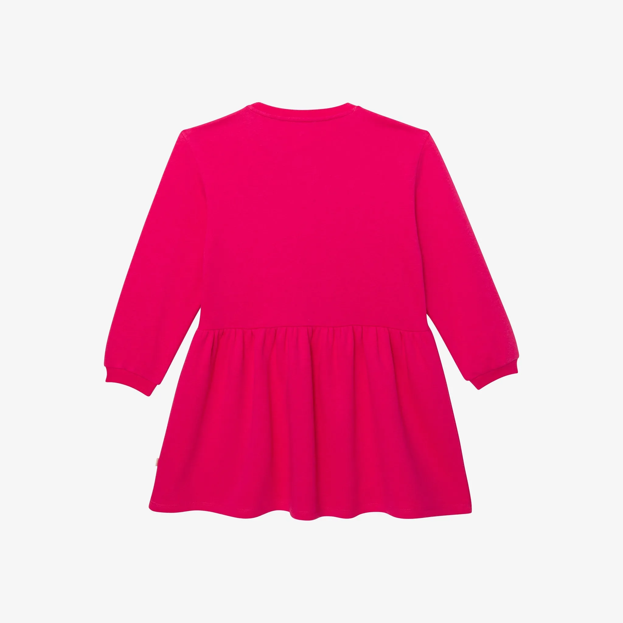 Girls' hot pink long sleeve dress