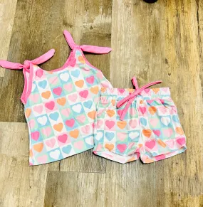 Hearts Tank/Shorts Set