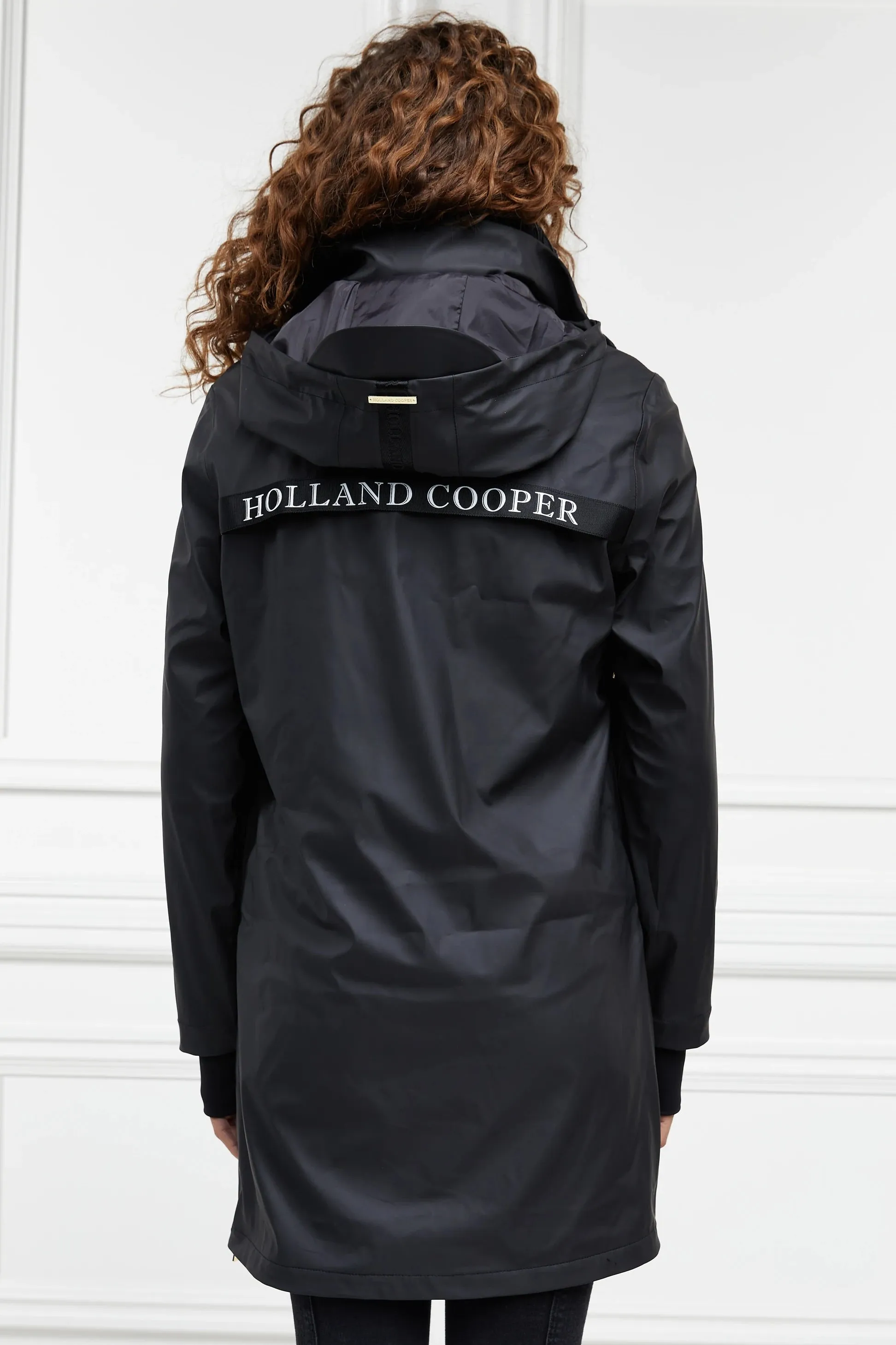 Holland Cooper Brecon Rain Coat in Black