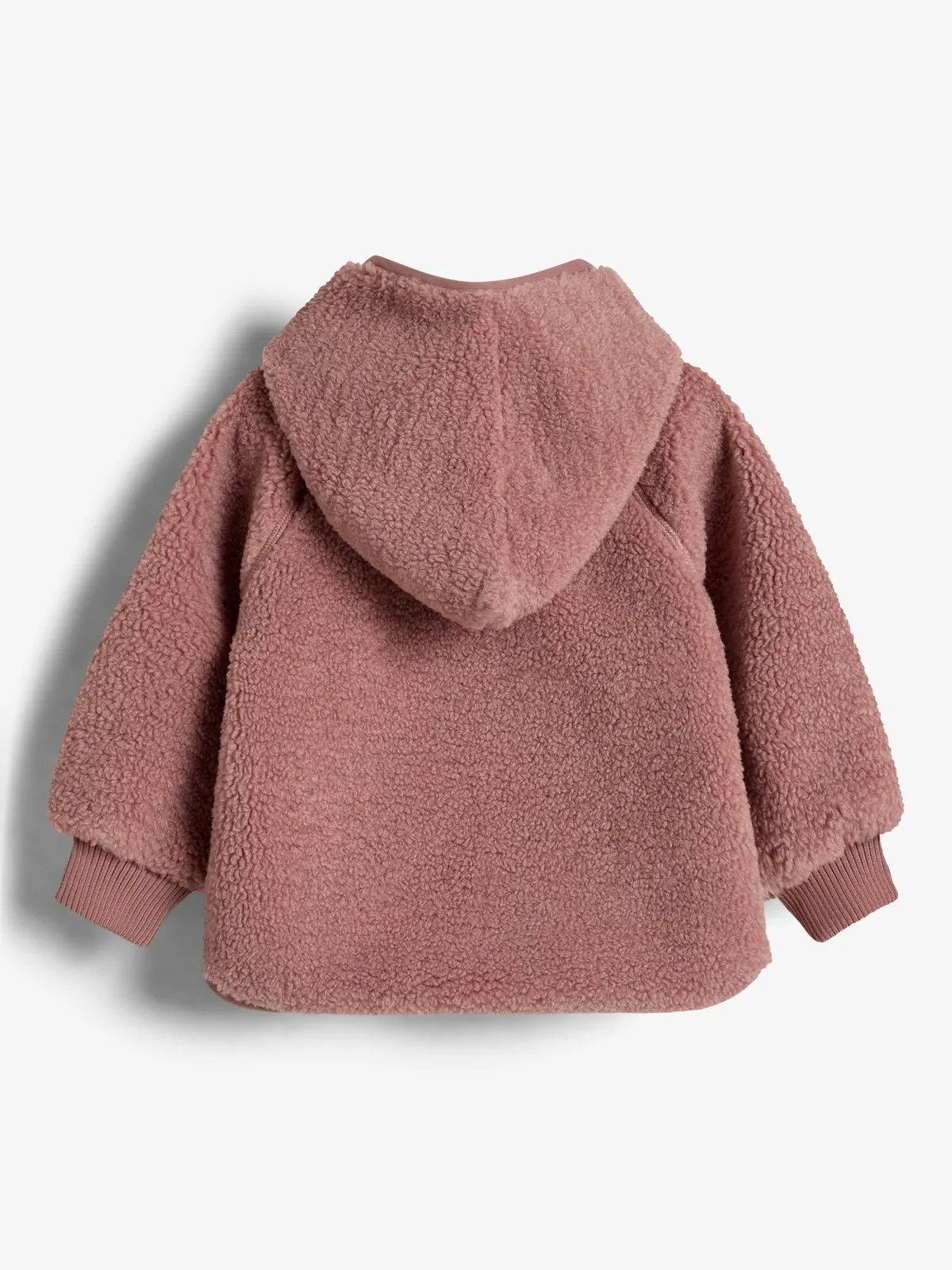 Hooded Teddy Jacket - Little - Dusty Rose