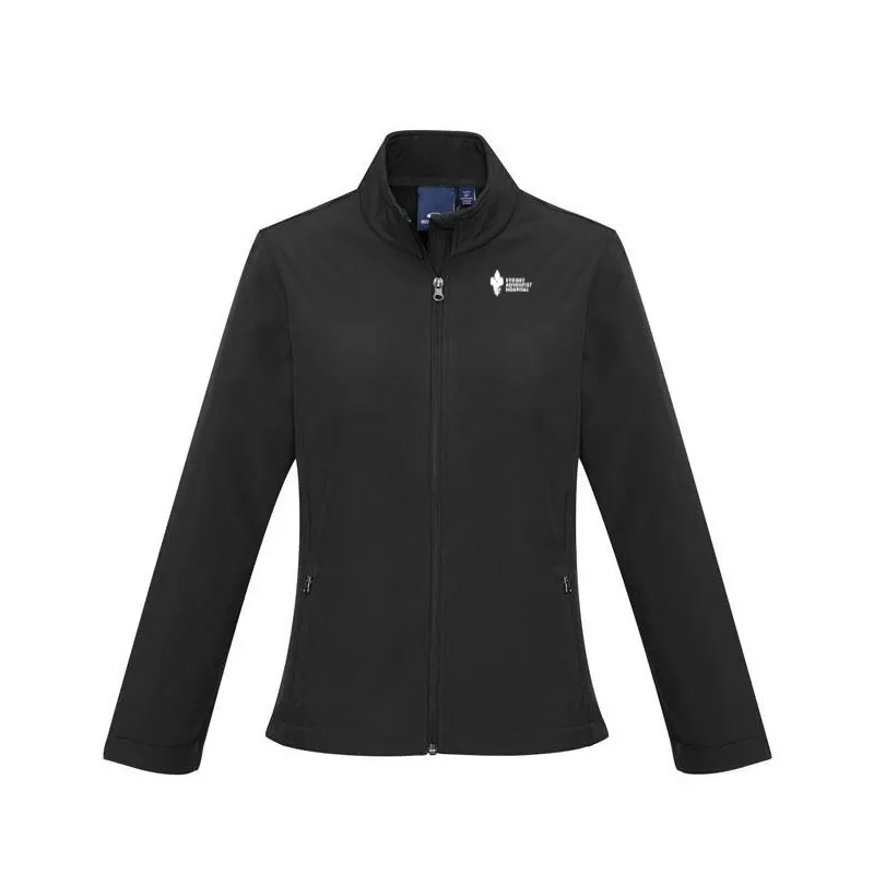 J740L SAH Biz Collection Ladies Apex Lightweight Softshell Jacket Black