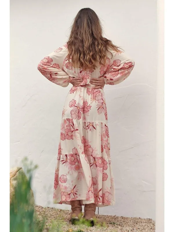 JAASE Lucie Print Otto Maxi Dress