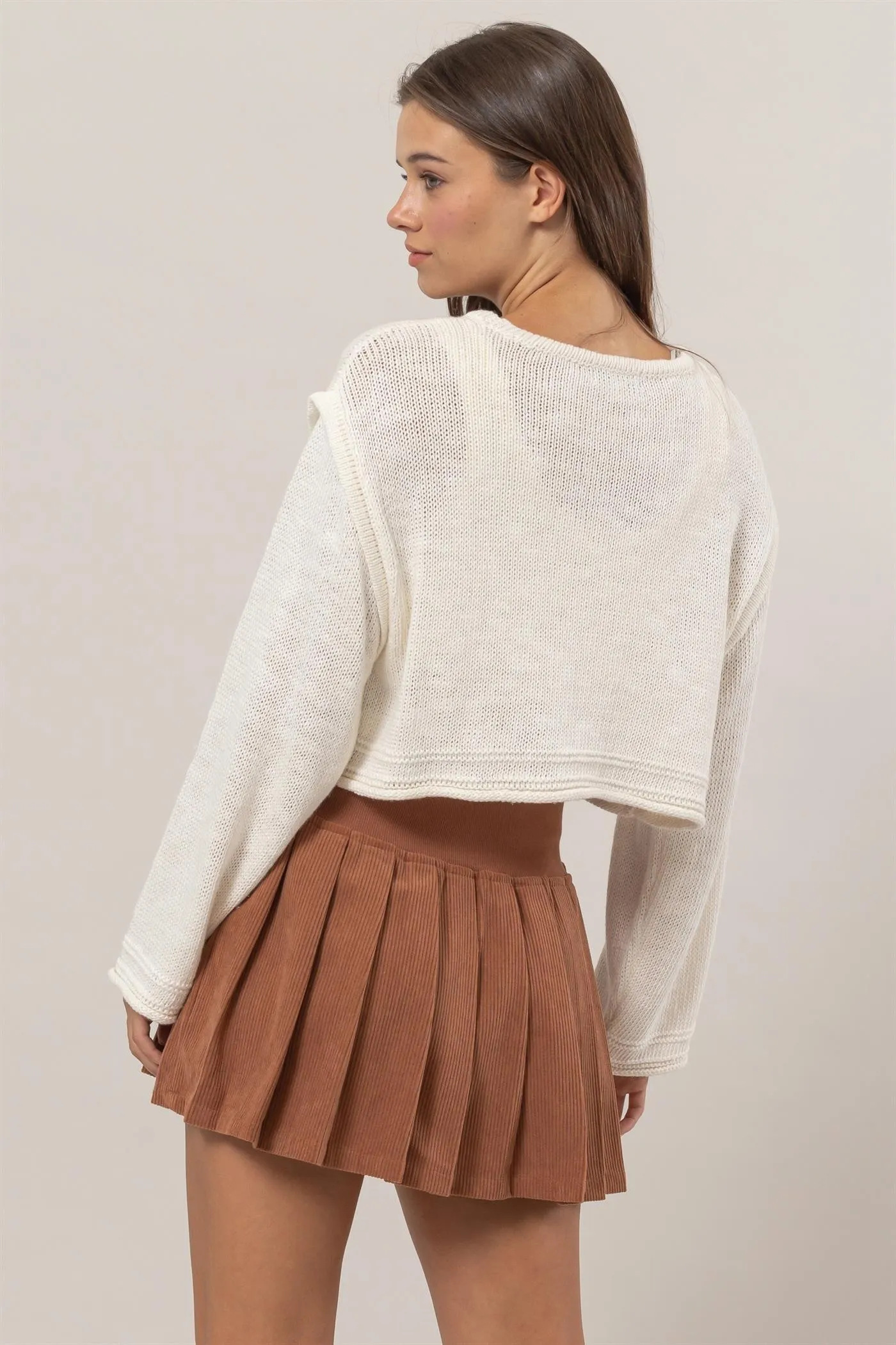 Jr Sweater Pullover - Cream