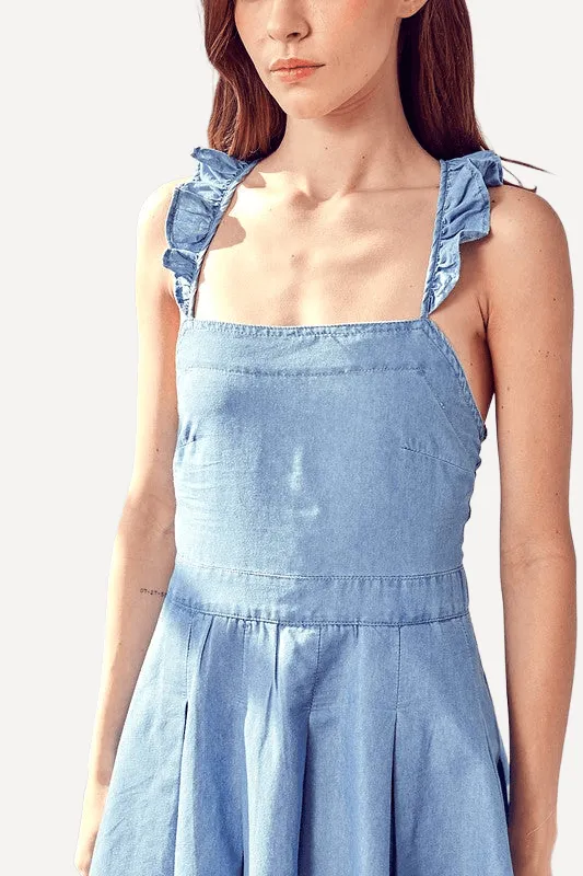 Juniors Denim Mini Dress