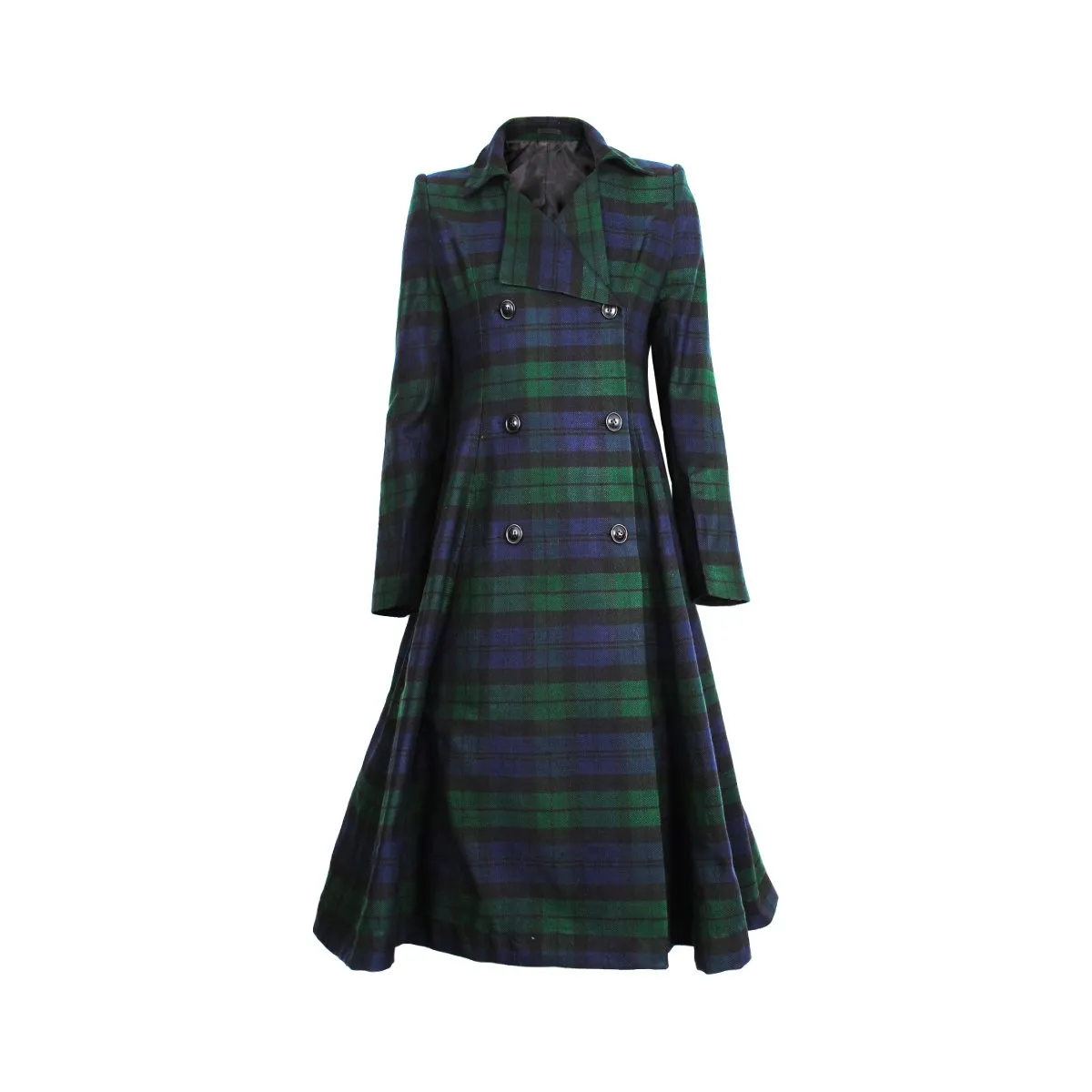 Kate Coat tartan wool cloth