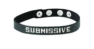 Leather Collar - SUBMISSIVE